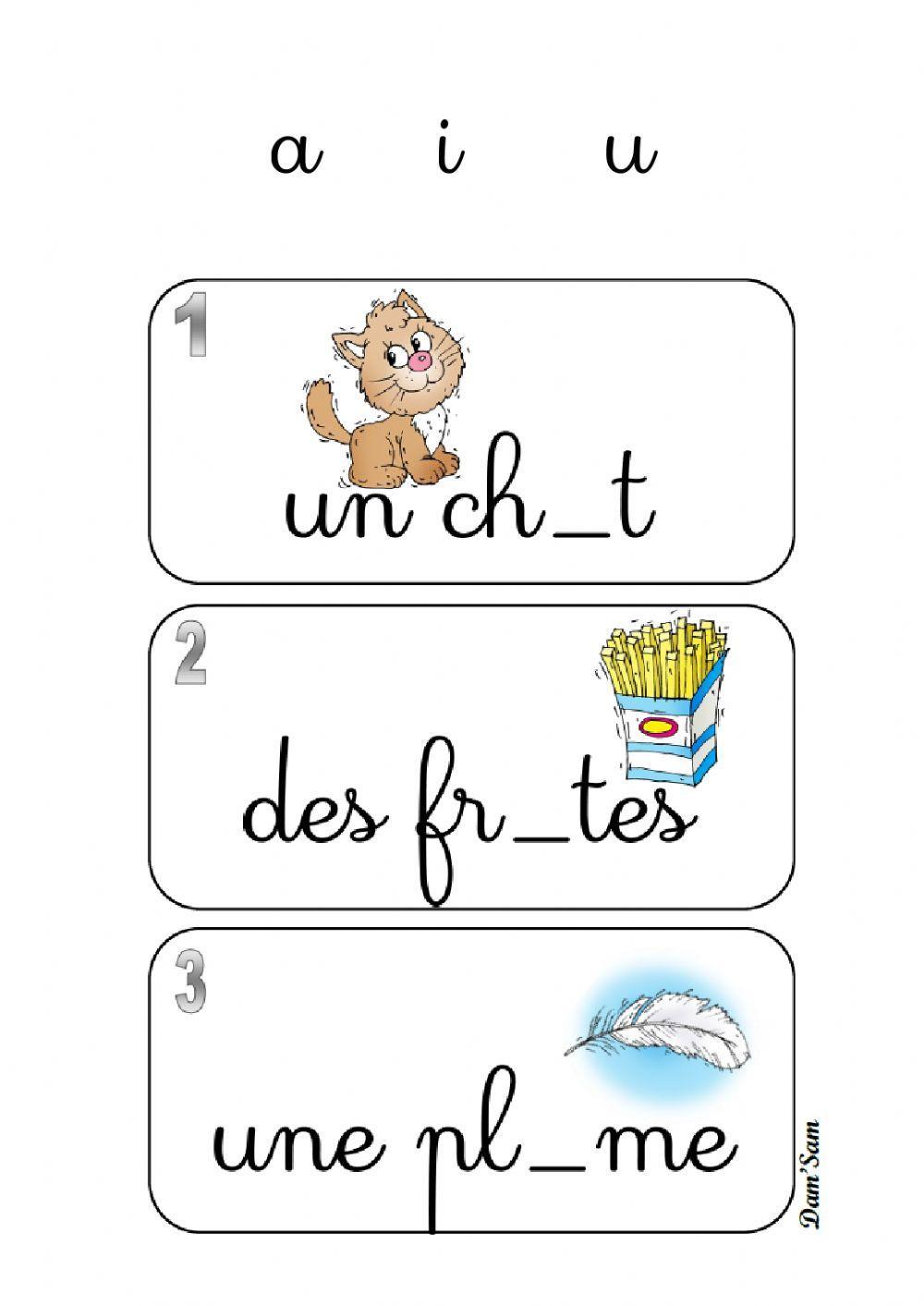 Les voyelles manquantes 01