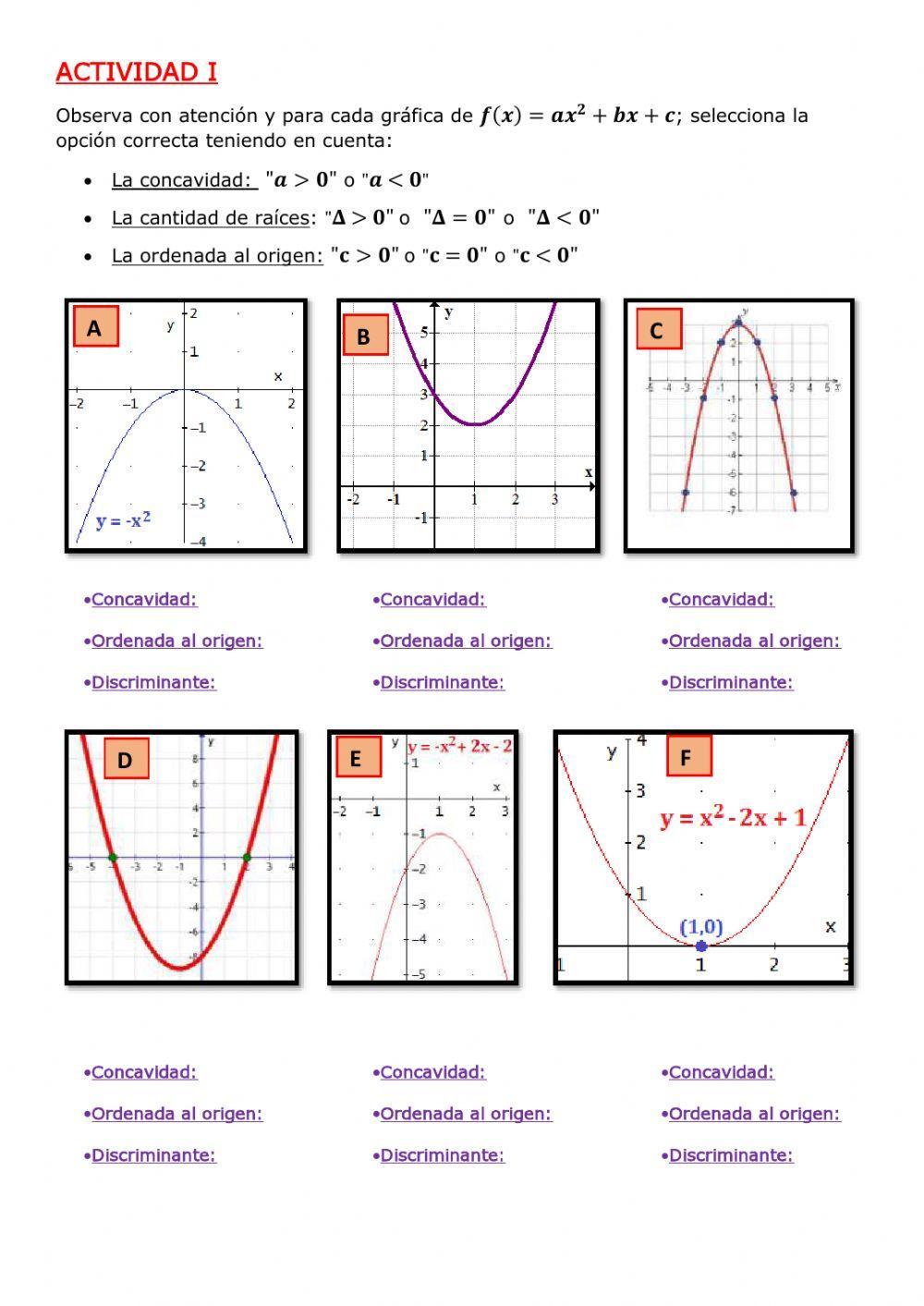 Función cuadrática.