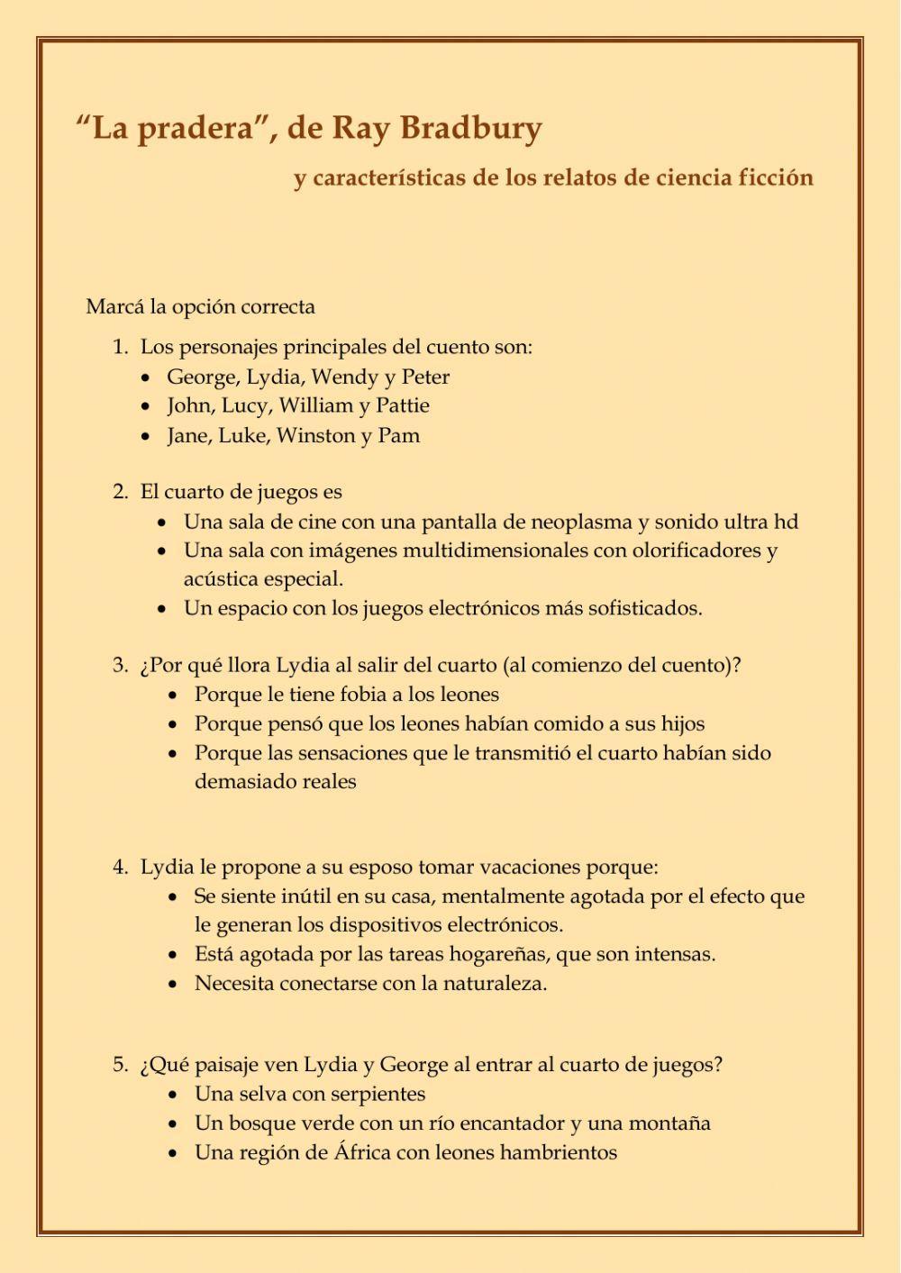 La pradera de Bradbury