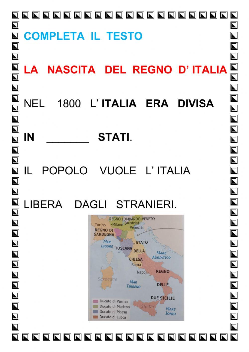 L'unificazione Italiana 