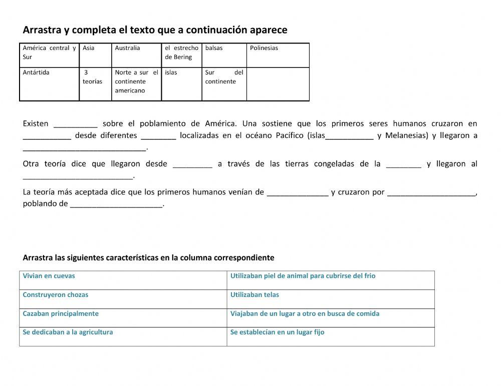 Evaluación primer periodo Historia