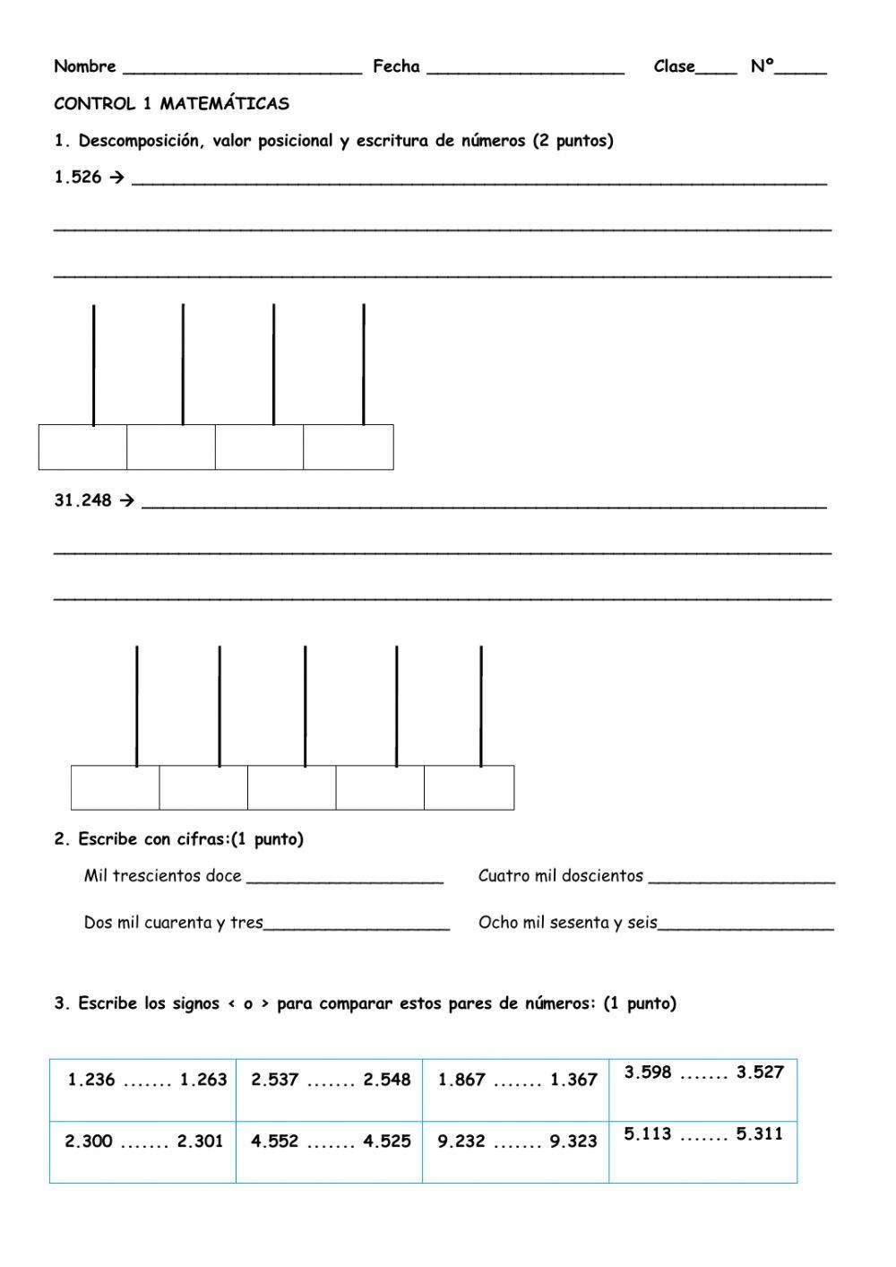 EXAMEN MATES OCTUBRE