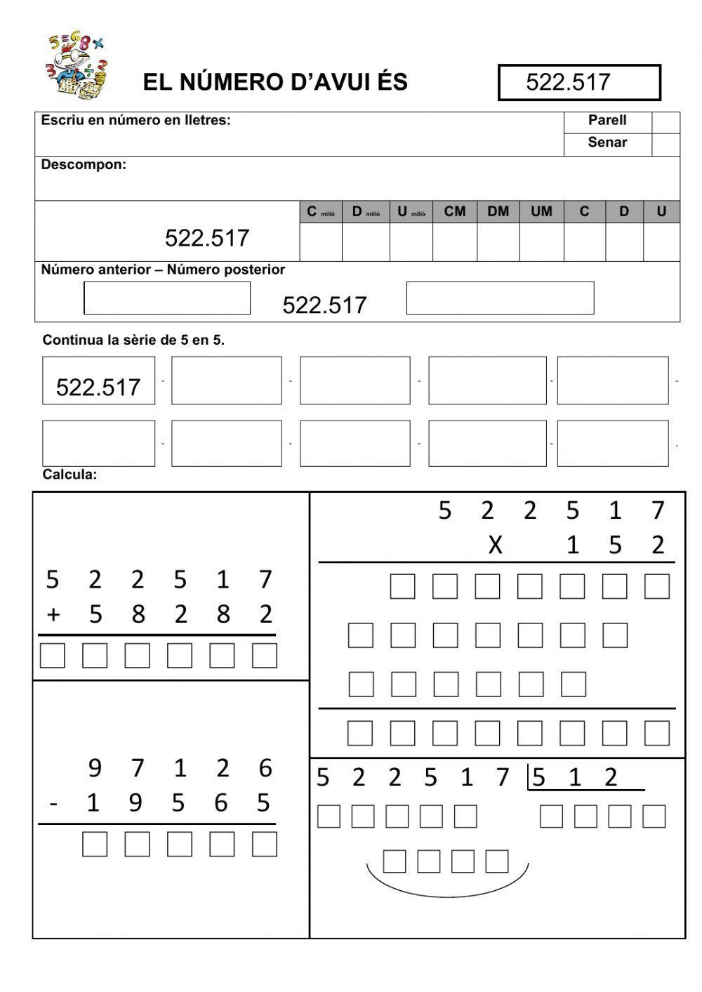 El número d'avui ...4