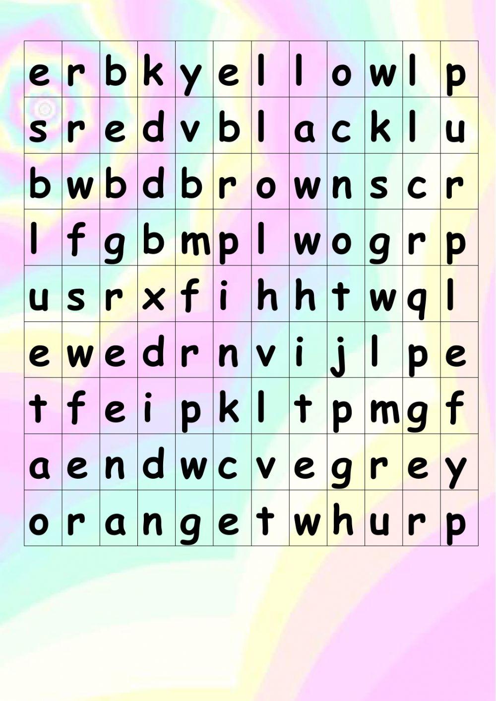 Colours (British English)