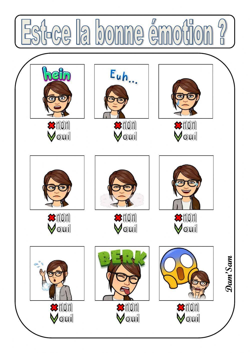 Est-ce la bonne émotion ?