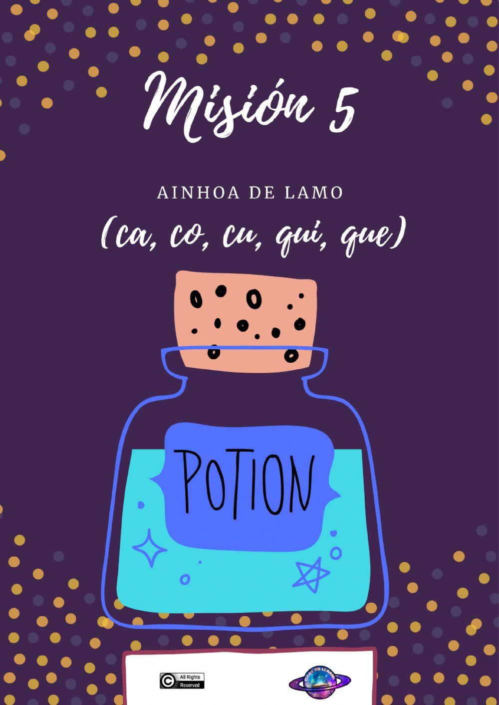 Misión 5: ca, co, cu, que y qui.