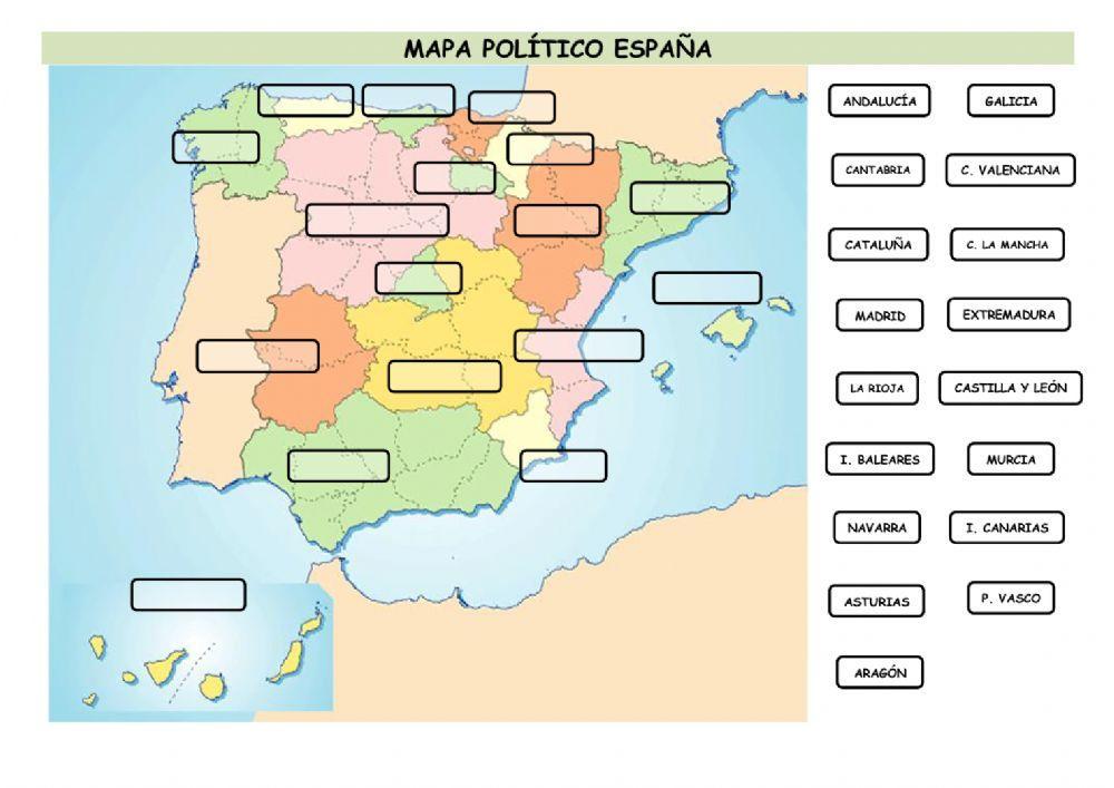 Mapa político España