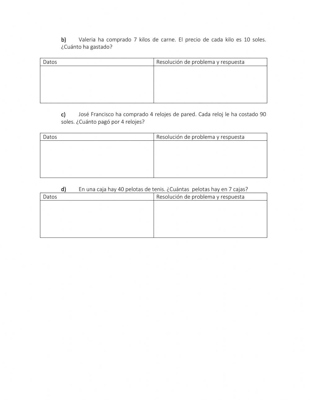 Propiedades de la multiplicacion y division