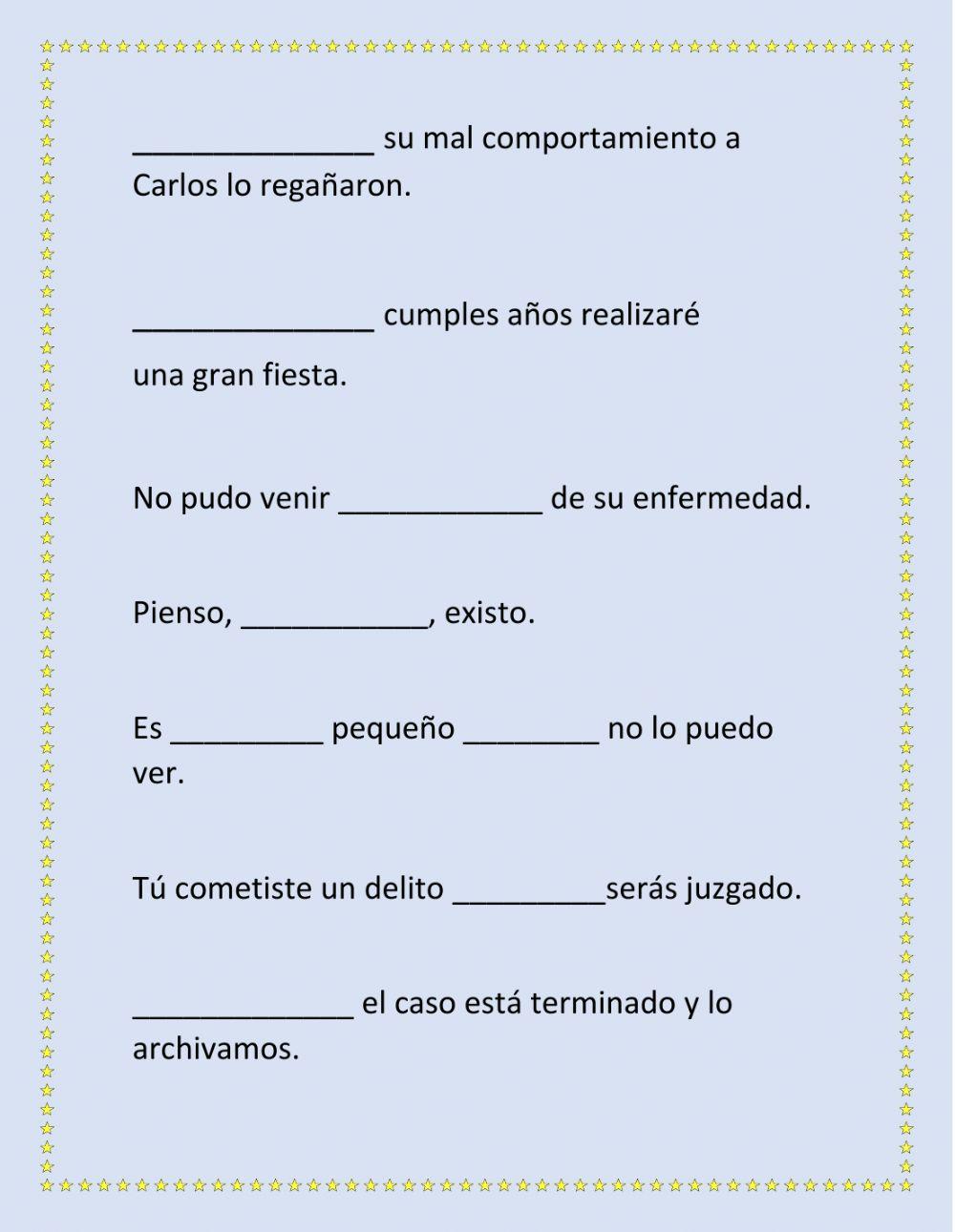Conectores de Causa-efecto y Comparación