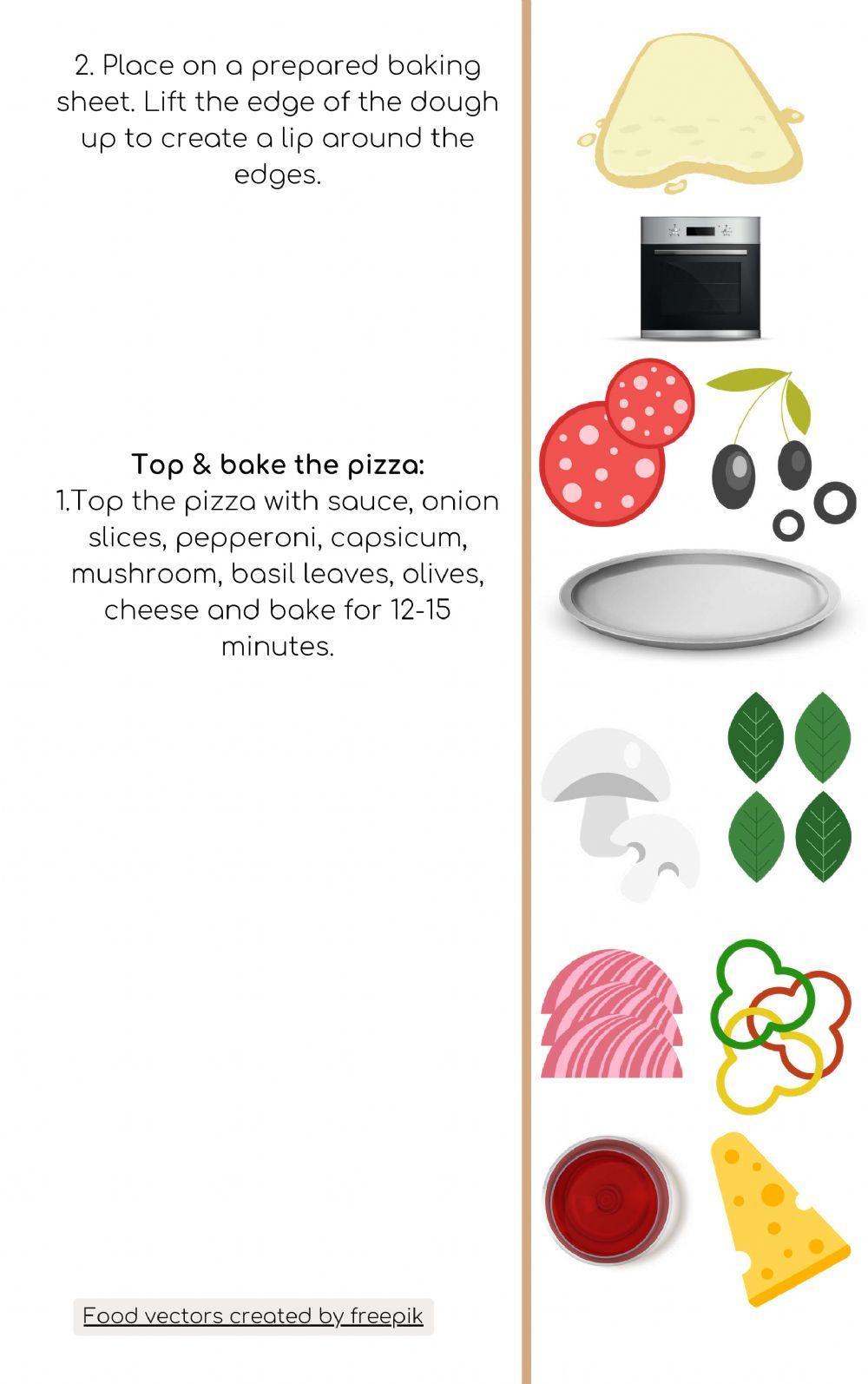 Pizza Recipe Activity