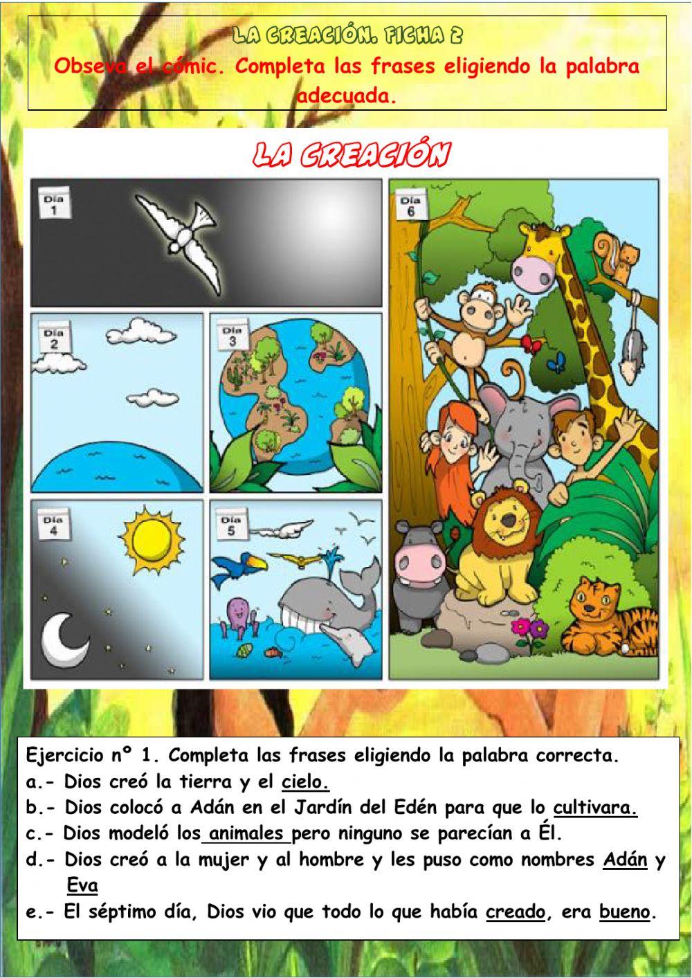 La Creación. 3º de Primaria Ceip. Al-Ándalus de Utrera