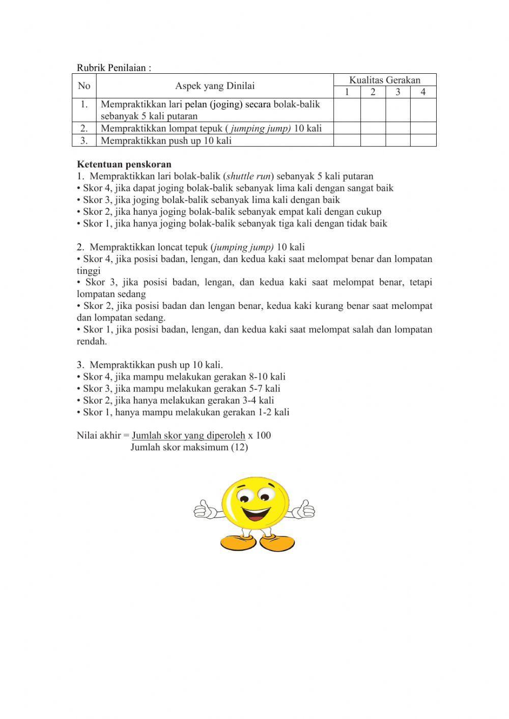 Aktifitas Kebugaran Jasmani