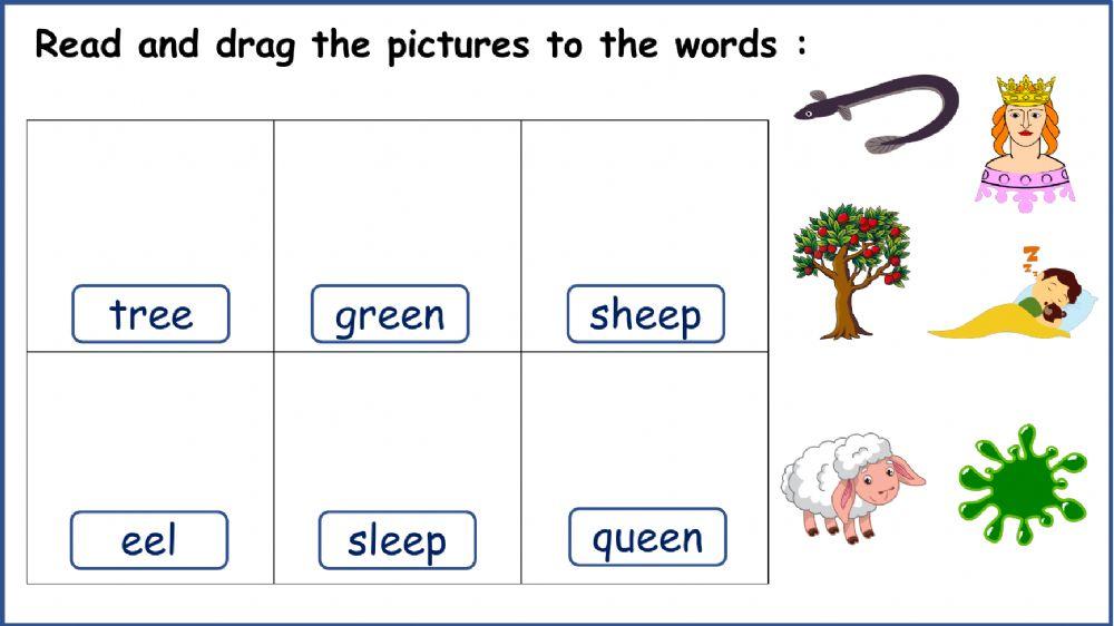 Activity for ee words
