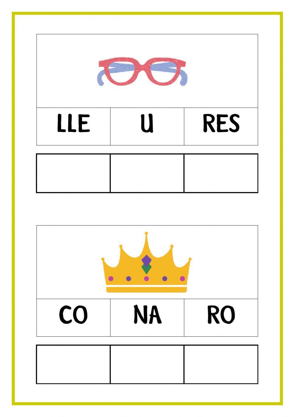 Confegir paraules tres síl.labes (II)