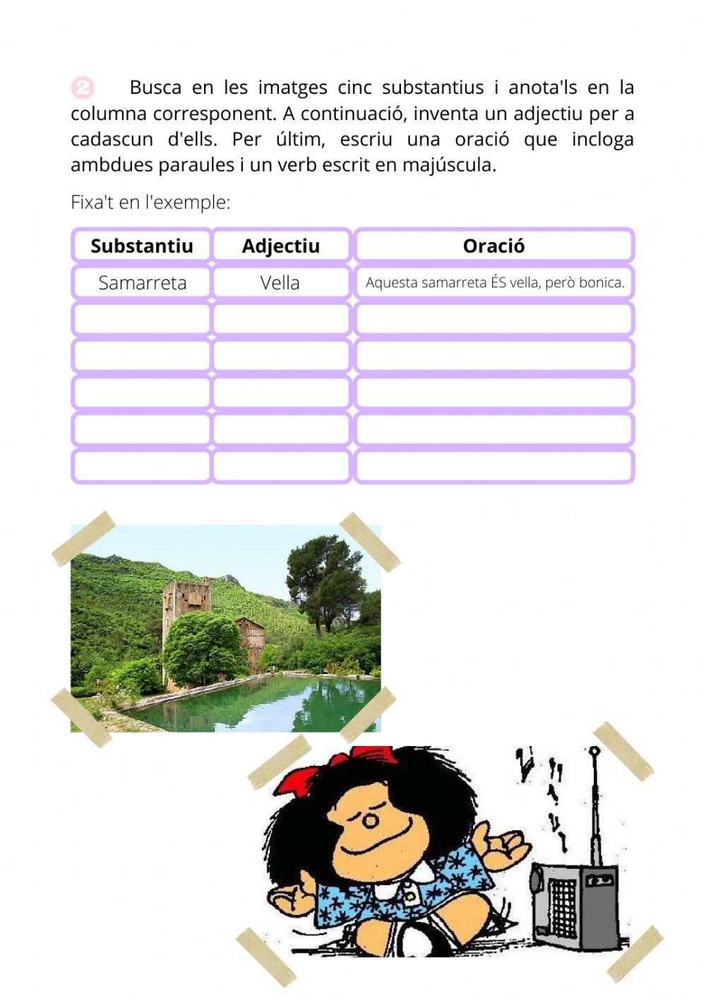 Fitxa repàs valencià, unitat 1 5é B