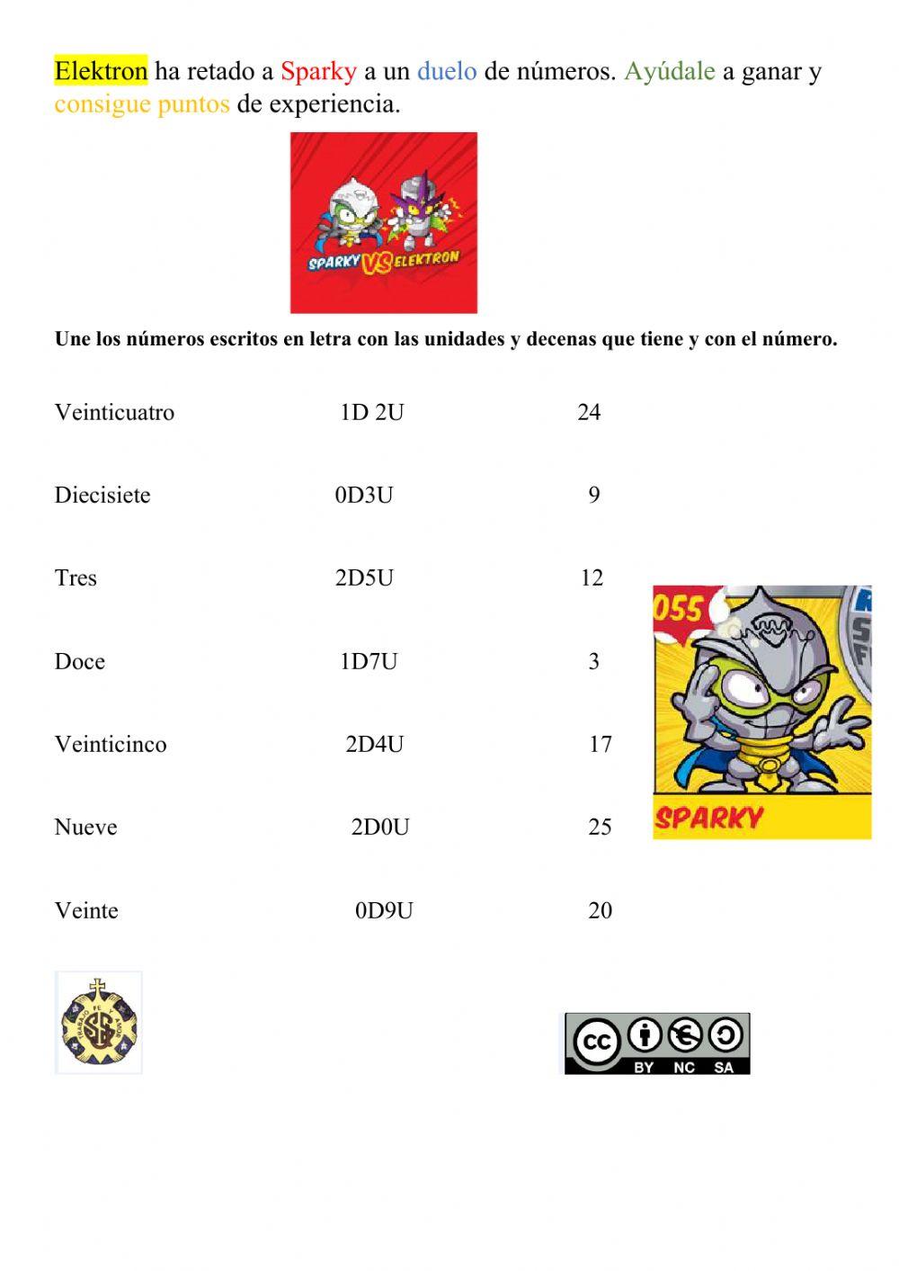 Unidades y decenas hasta 30