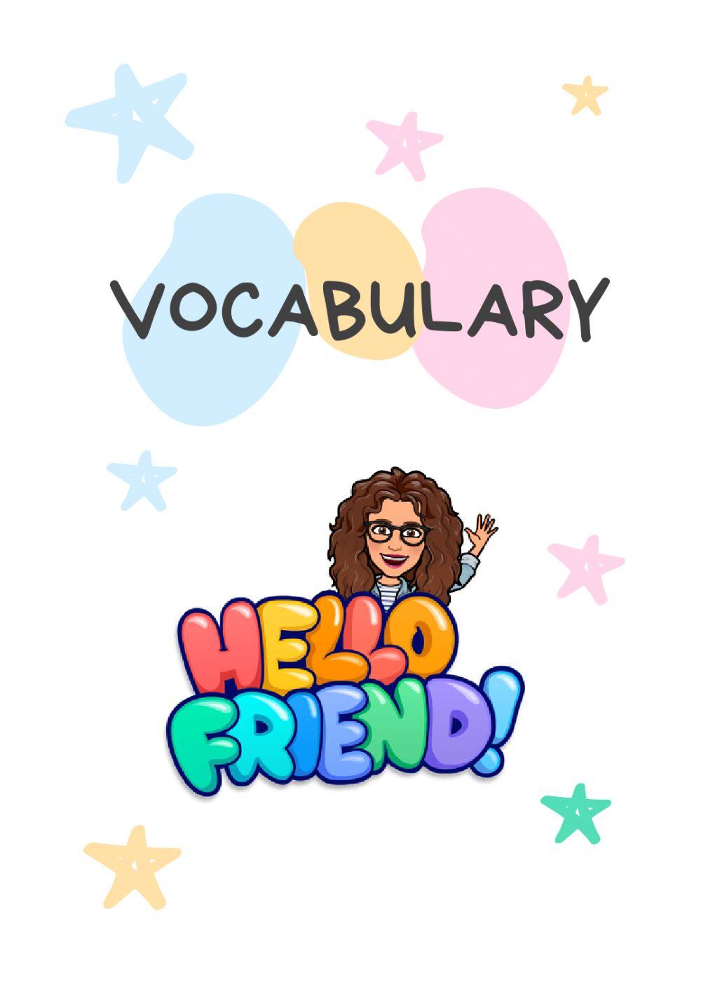 Portada vocabulary