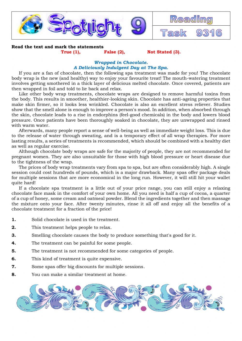 Spotlight 9 Task 9316