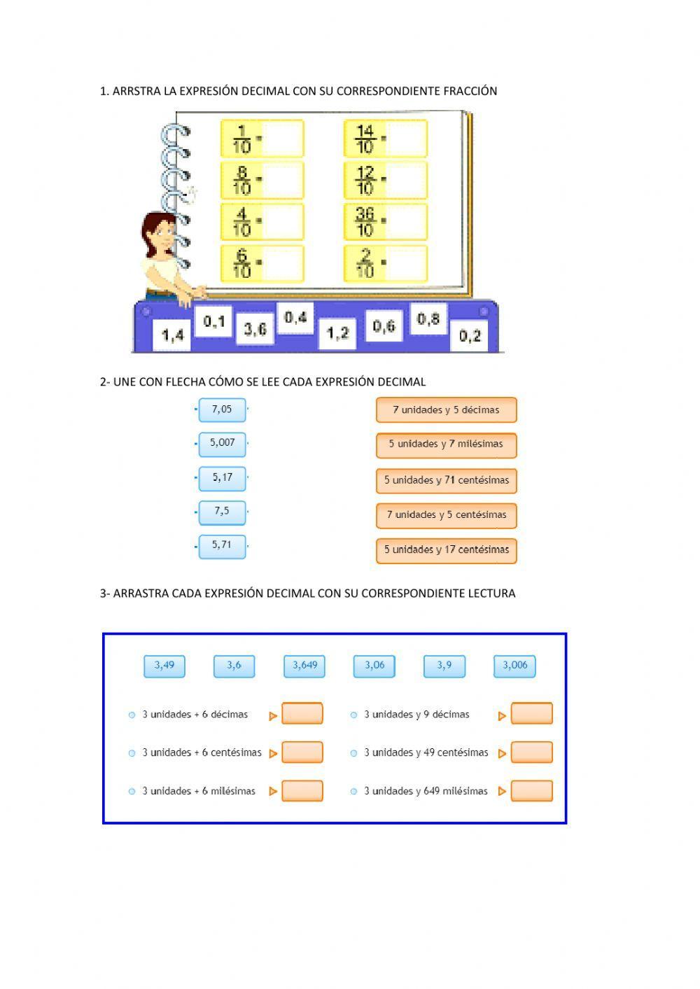 Expresiones decimales