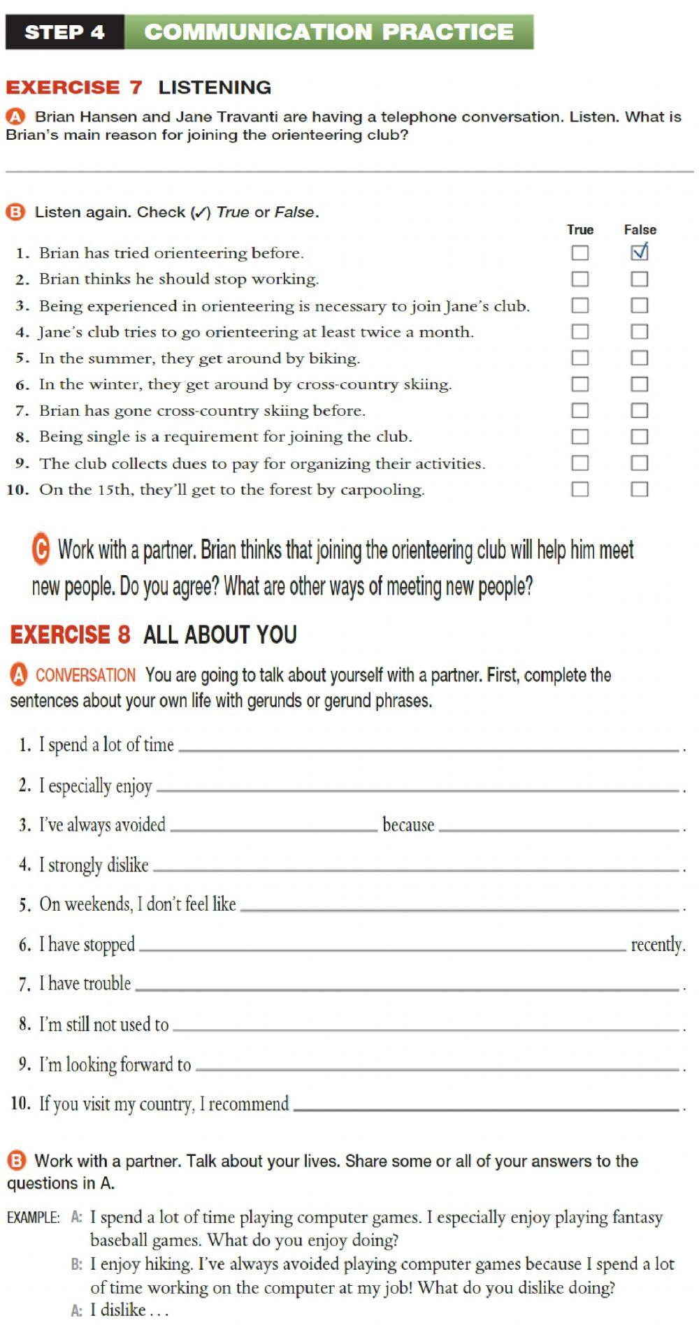 AG2 unit 8 ex 7 and 8