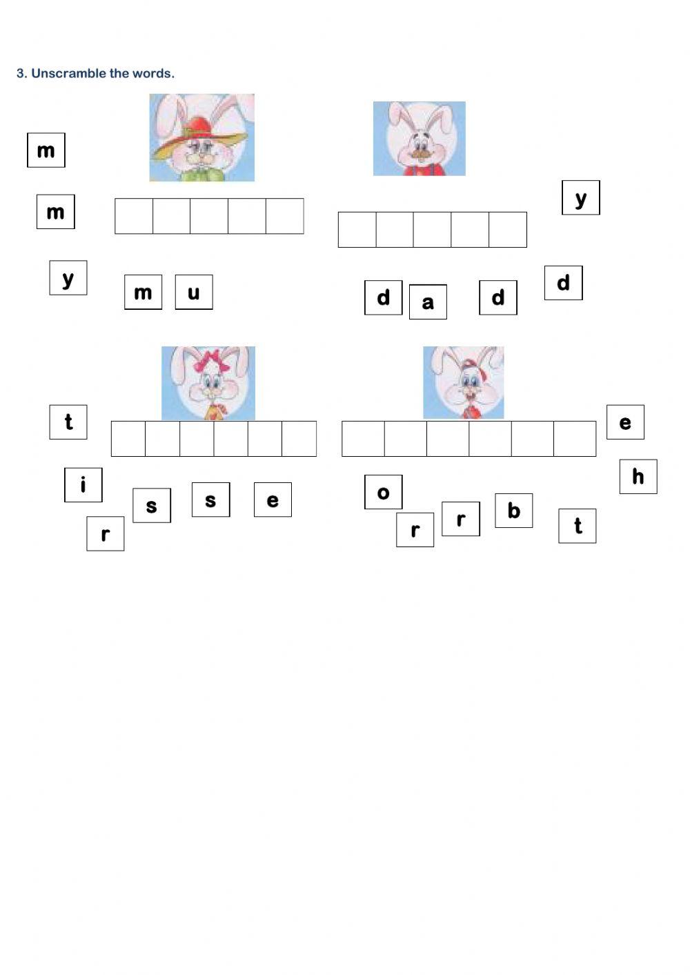 Ronny's family Wordsearch