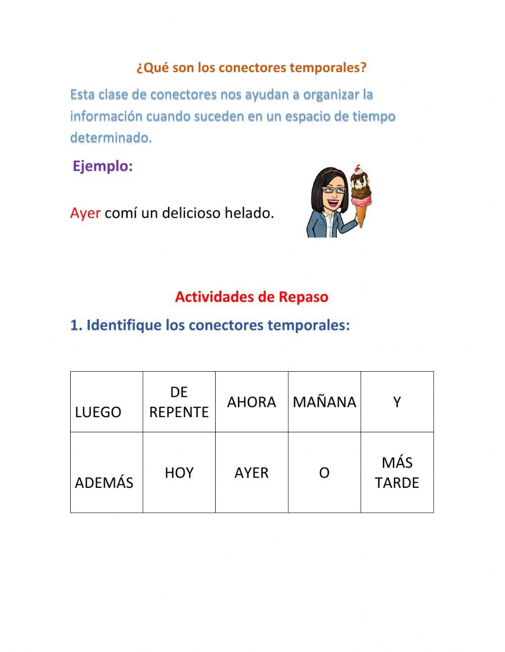 Conectores Temporales