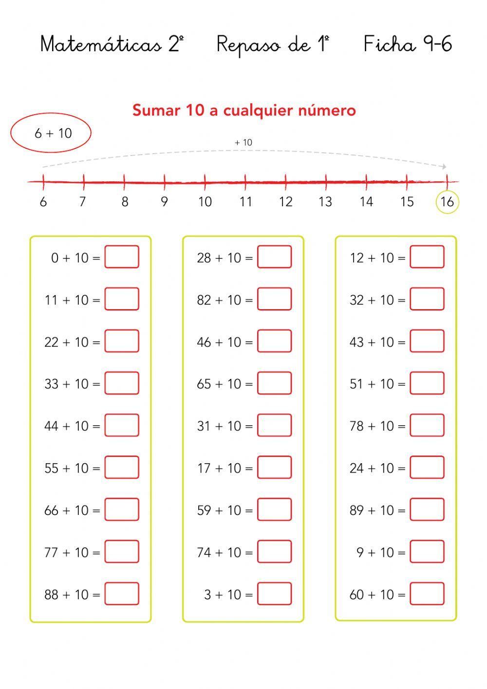 Cálculo. Problemas con suma