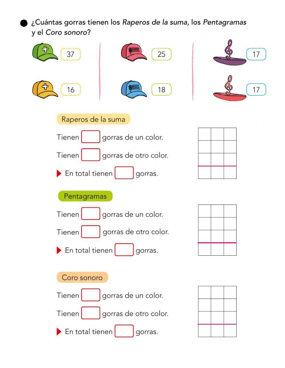 Cálculo. Problemas con suma