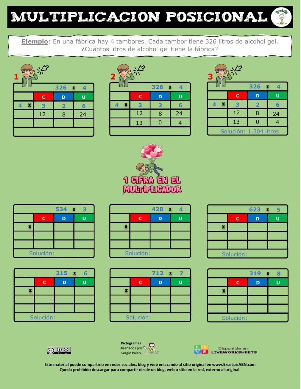 Multiplicación posicional ABN 02