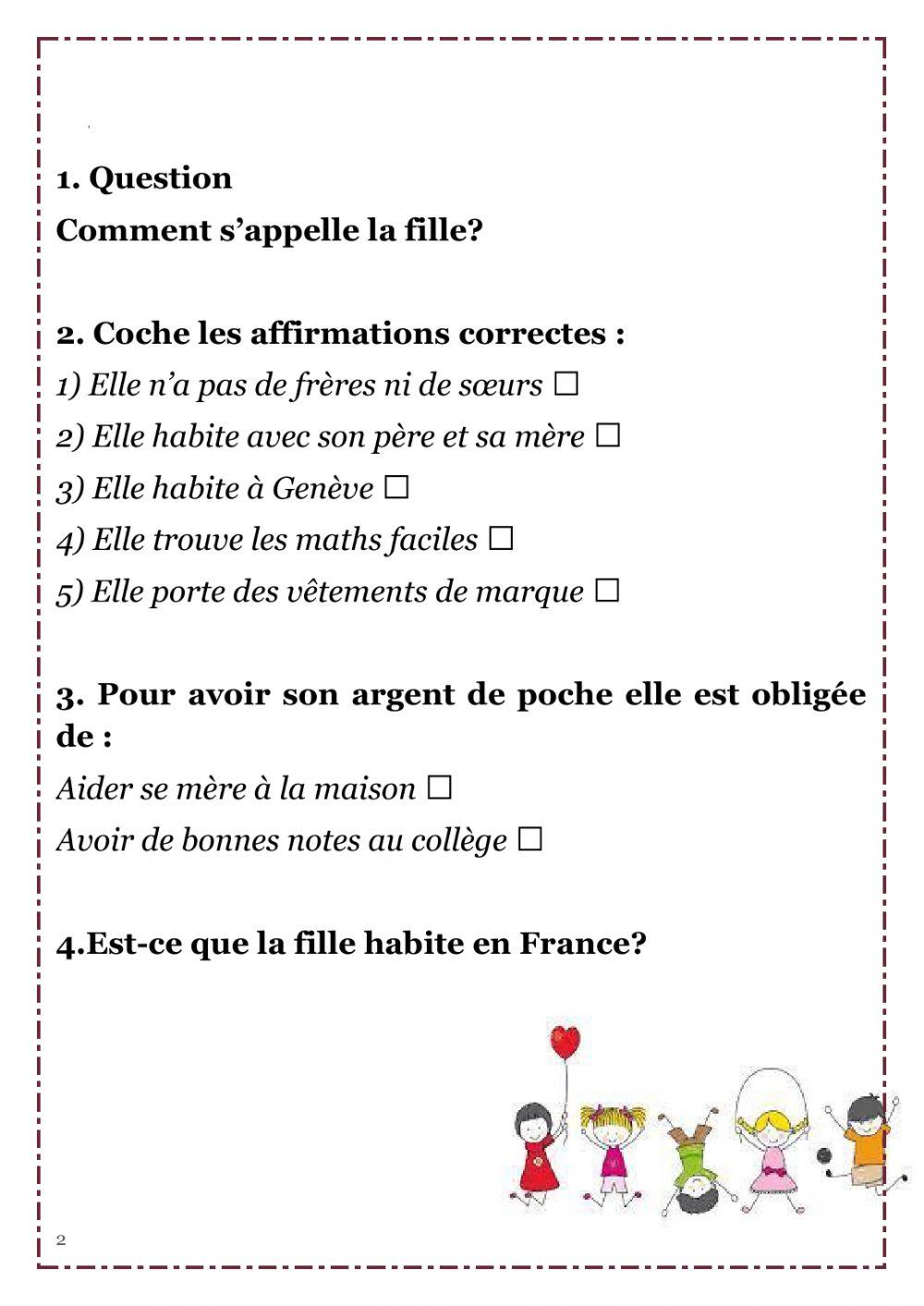 Compréhension Ècrite