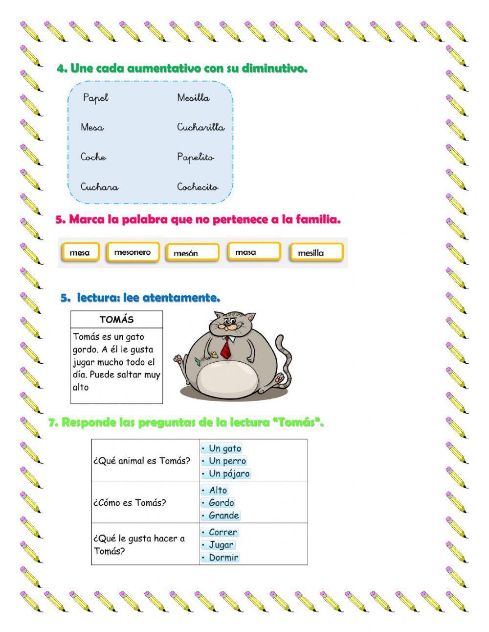 Examen de comunicación primer grado