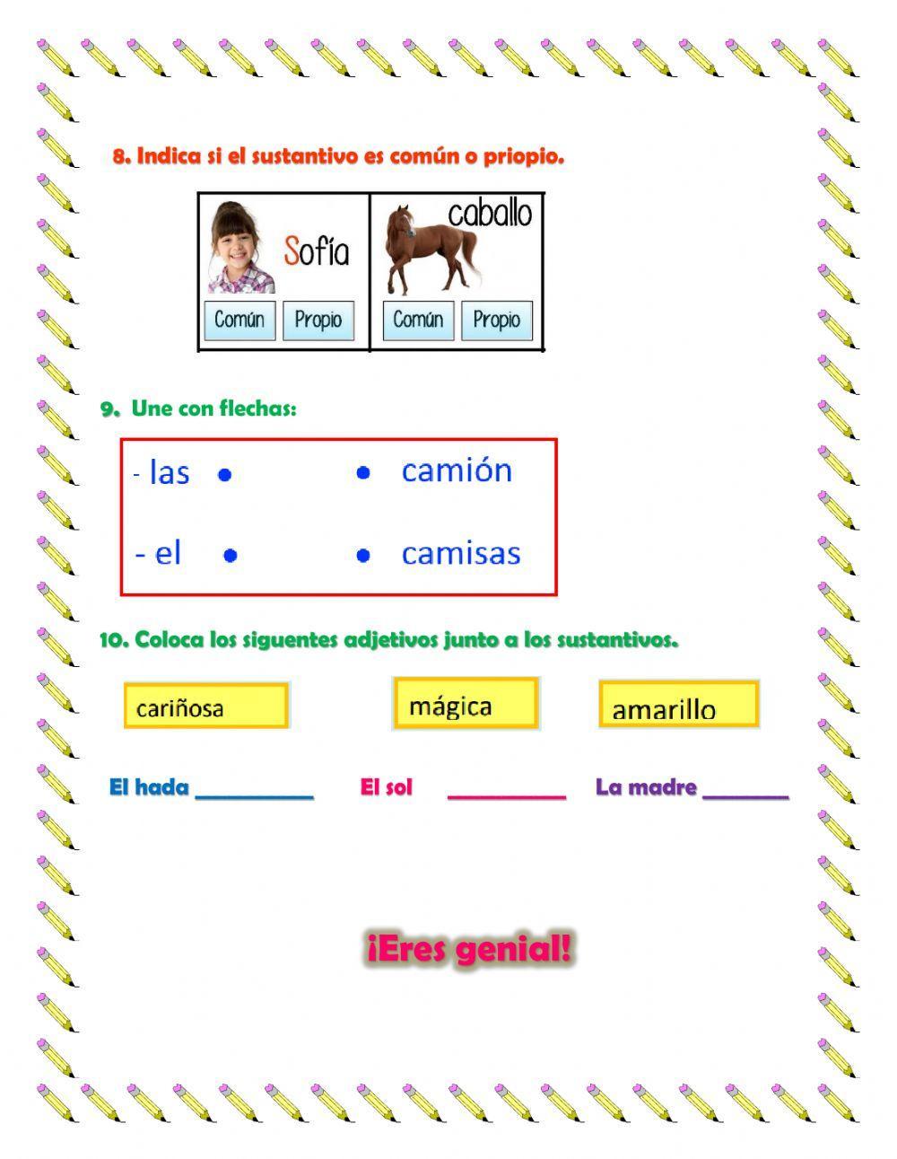Examen de comunicación primer grado