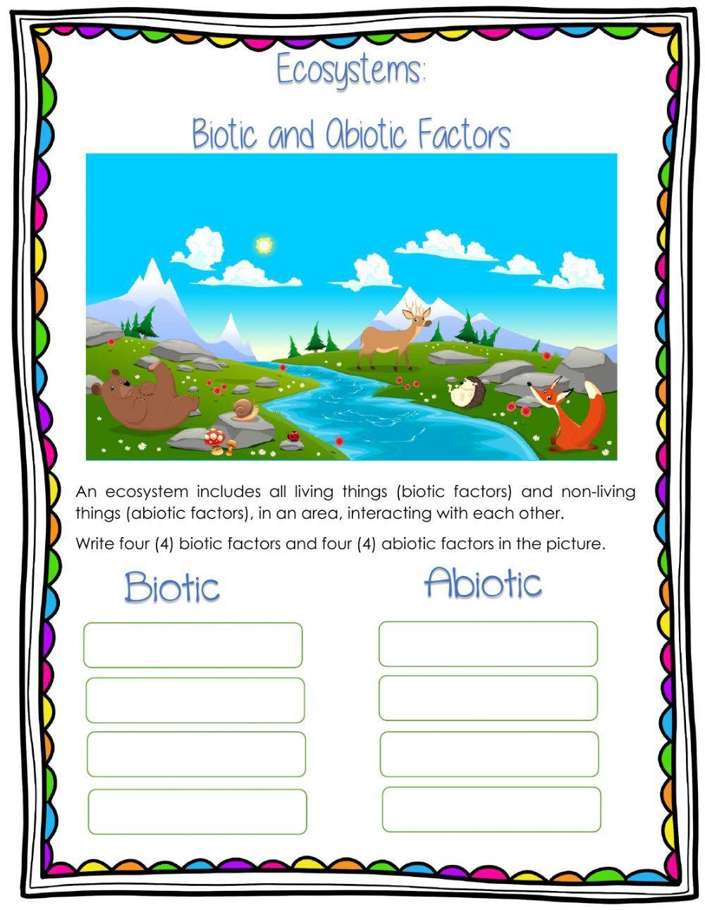 Biotic and Abiotic Factors