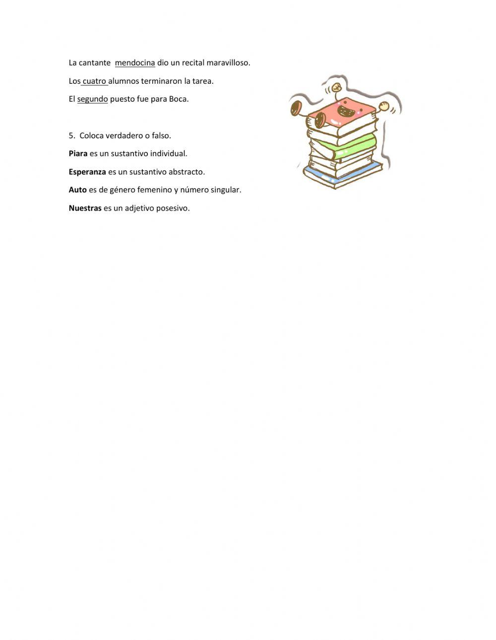 Sustantivos y adjetivos