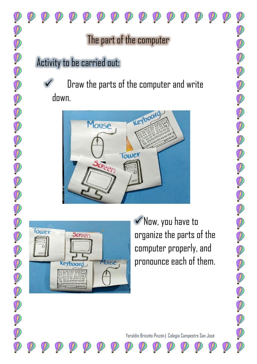 The parts of the computer