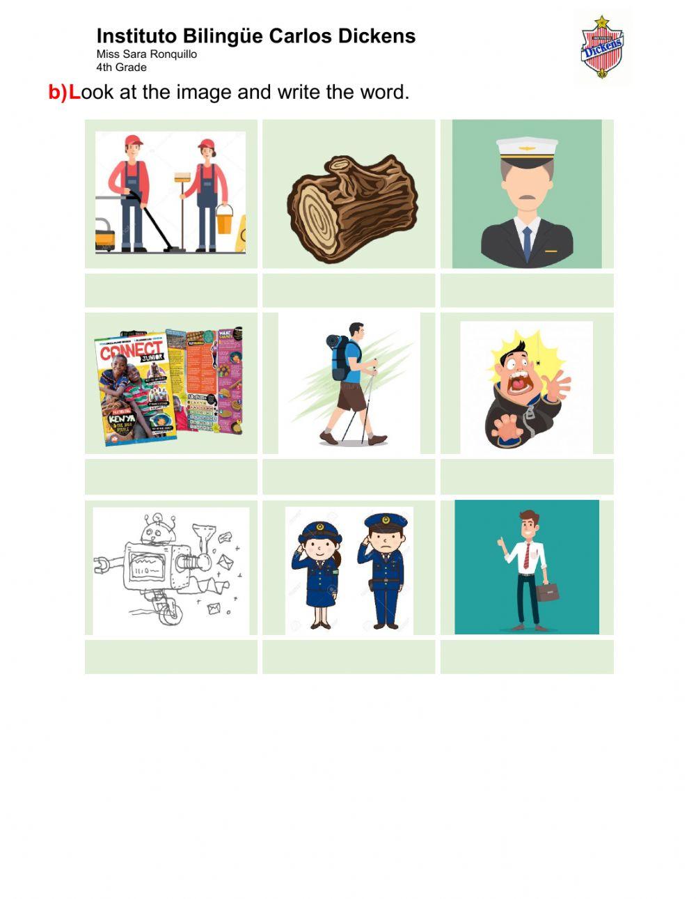 Vocabulary Practice - October 30th