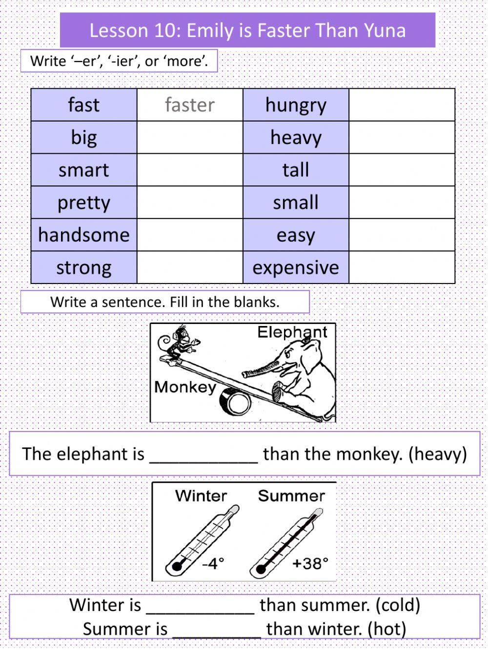 Emily is faster than yuna