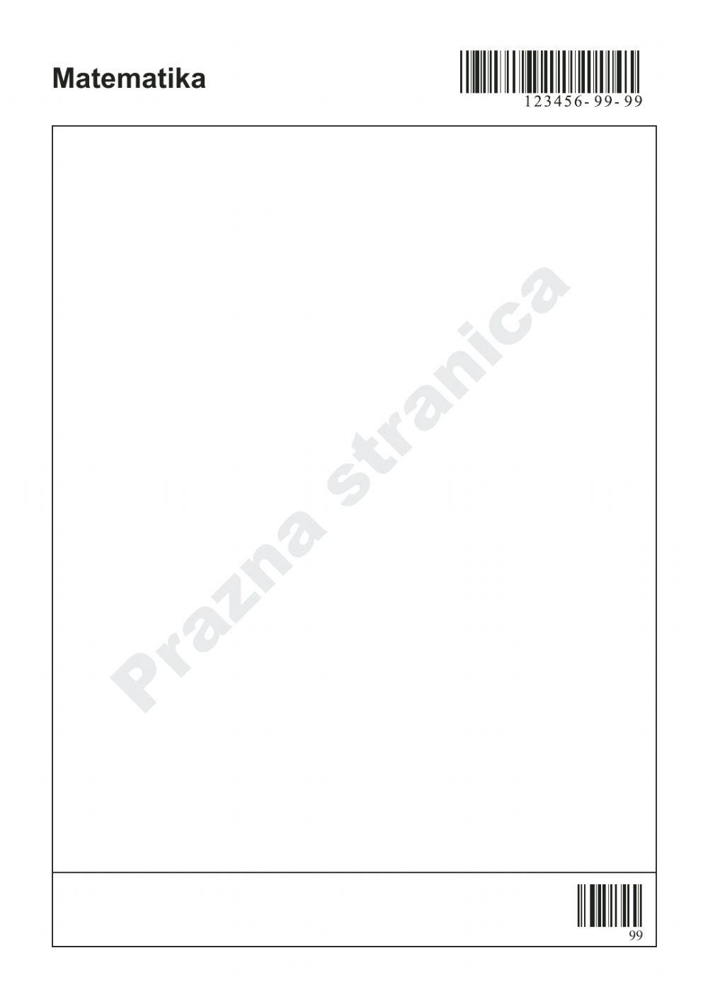 Probna državna matura - proba