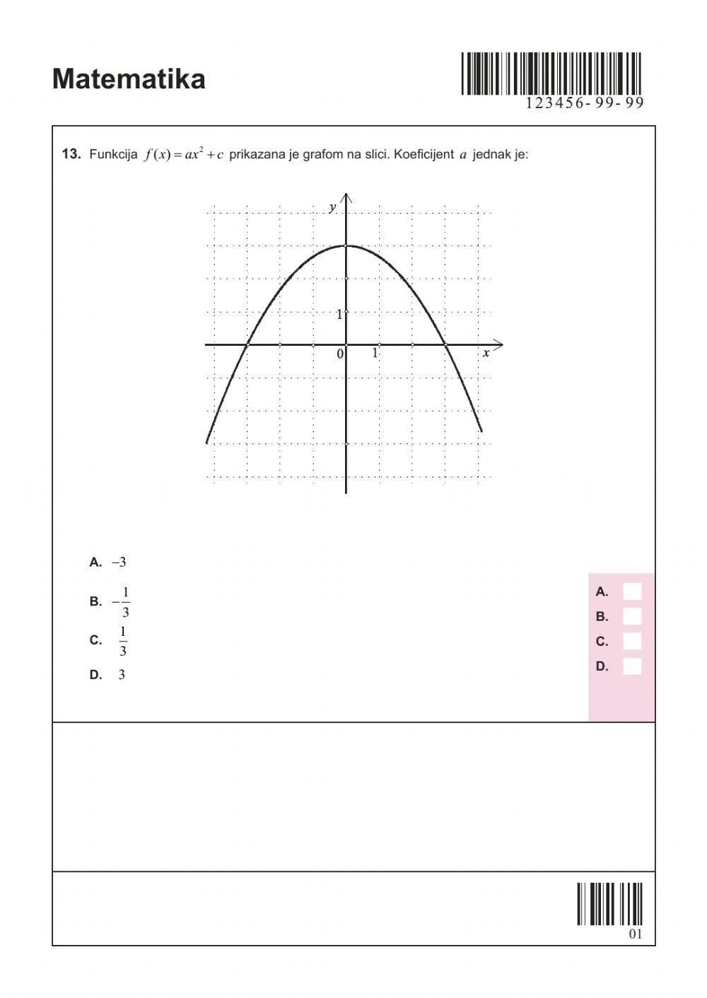 Probna državna matura - proba