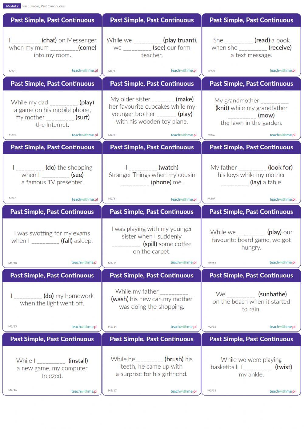 Past Simple - Past Continuous