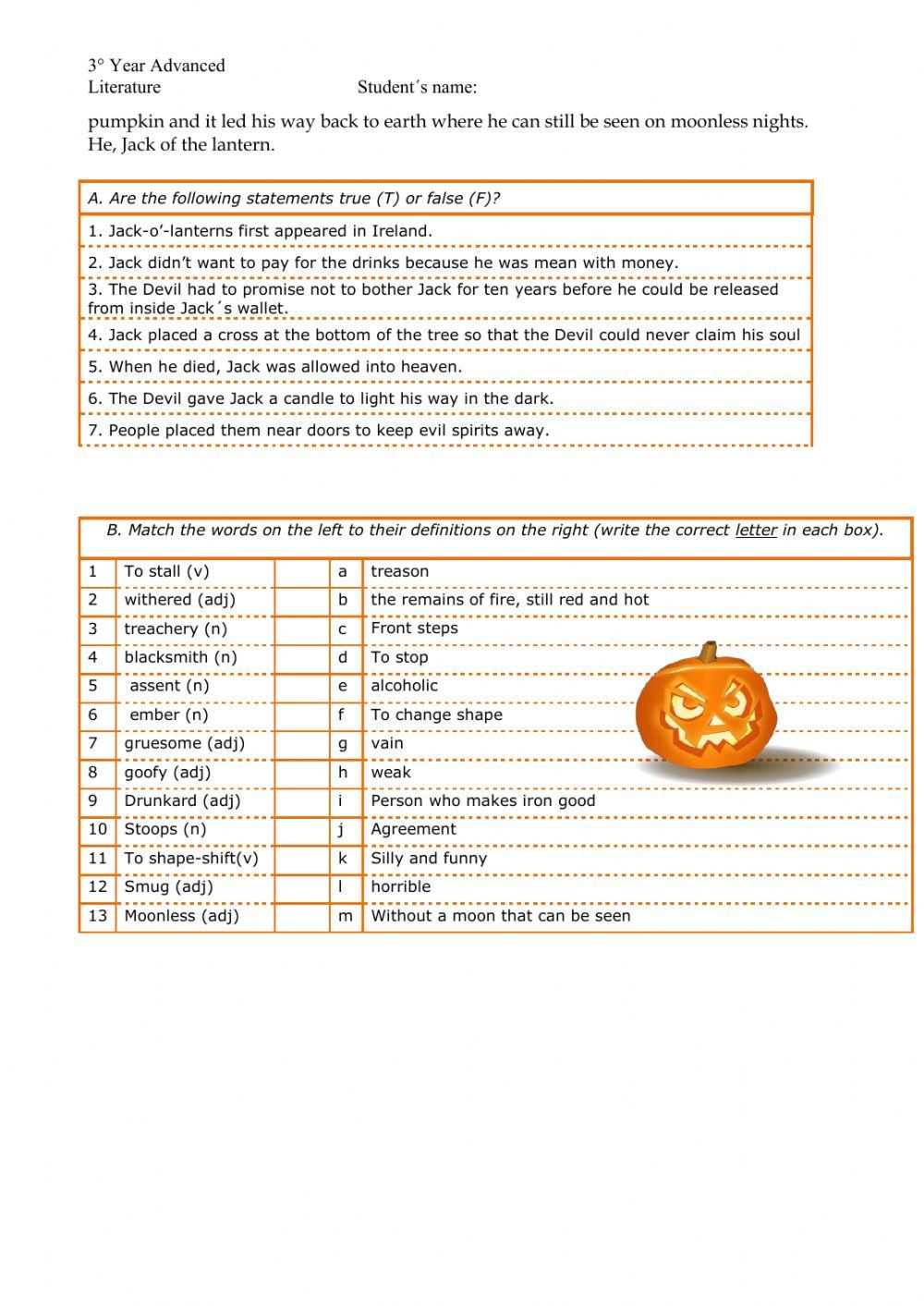 The Legend of Jack o Lantern