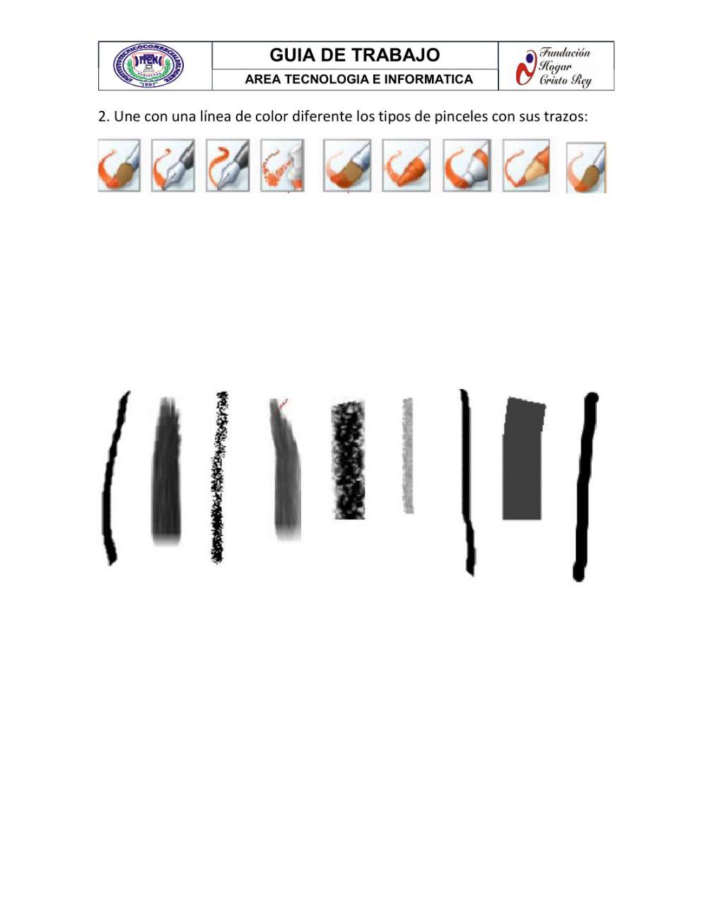 Paleta de colores y pinceles II