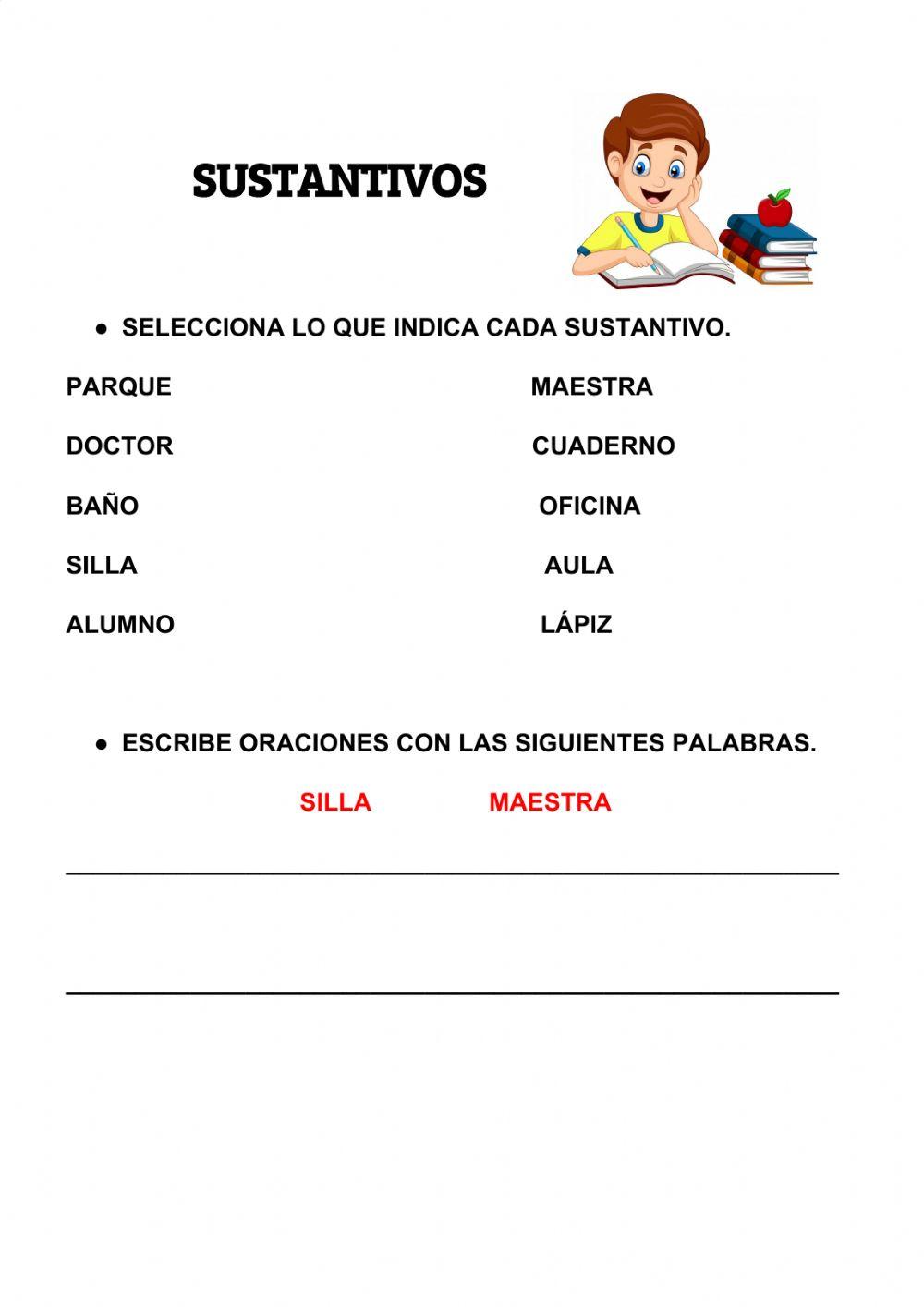 Sustantivos y oraciones