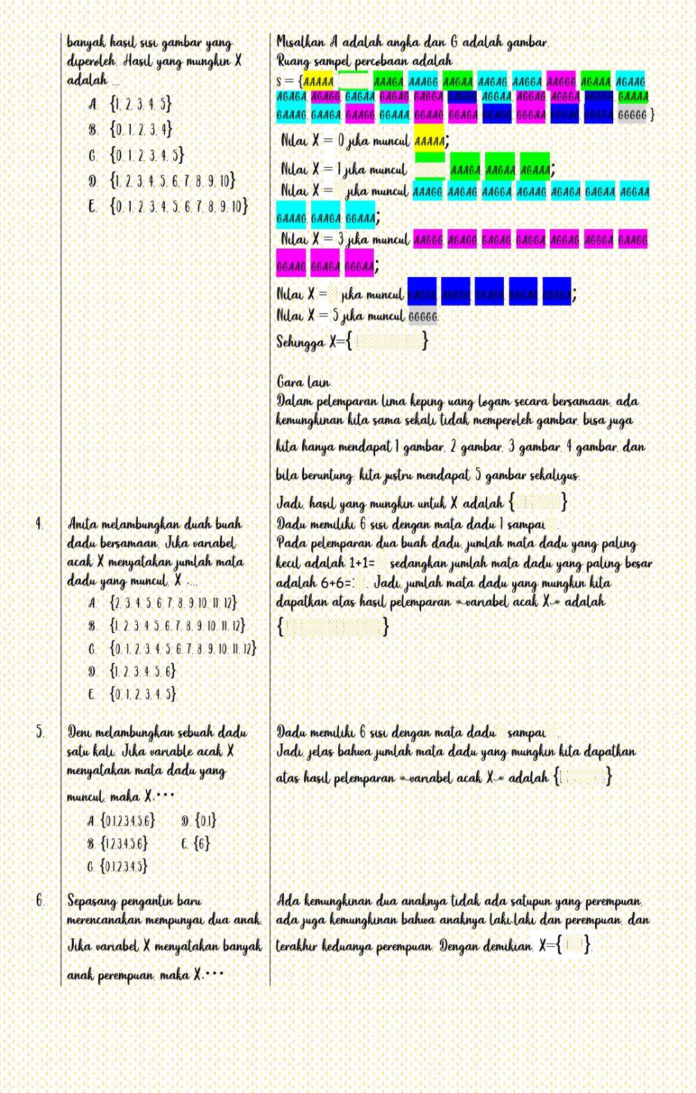 XII - peluang variabel acak diskrit