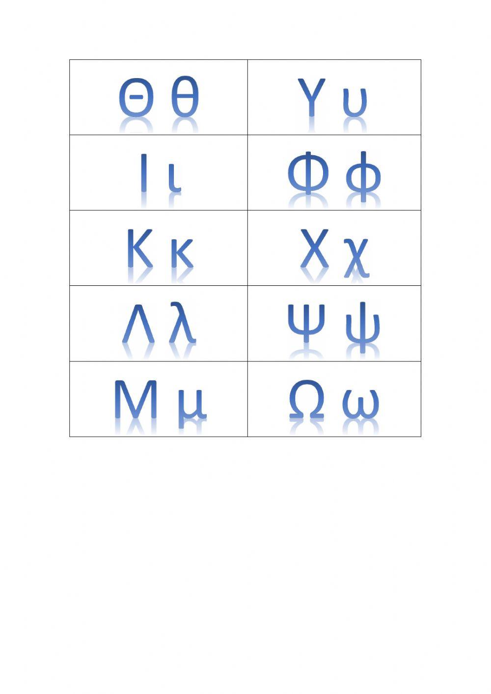 Εισαγωγή στο ελληνικό αλφάβητο (γράμματα και προφορά)