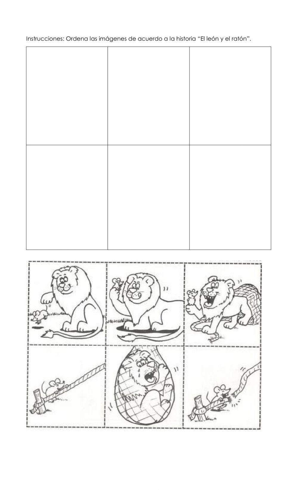 El león y el ratón