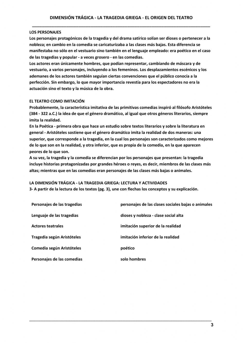 Tragedia griega - características