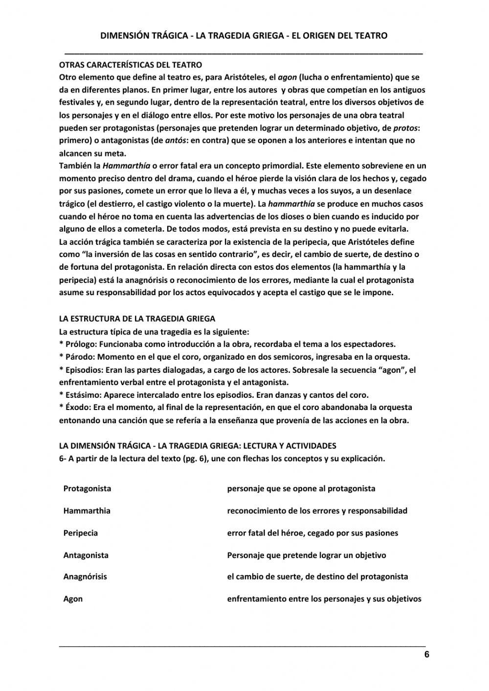 Tragedia griega - características