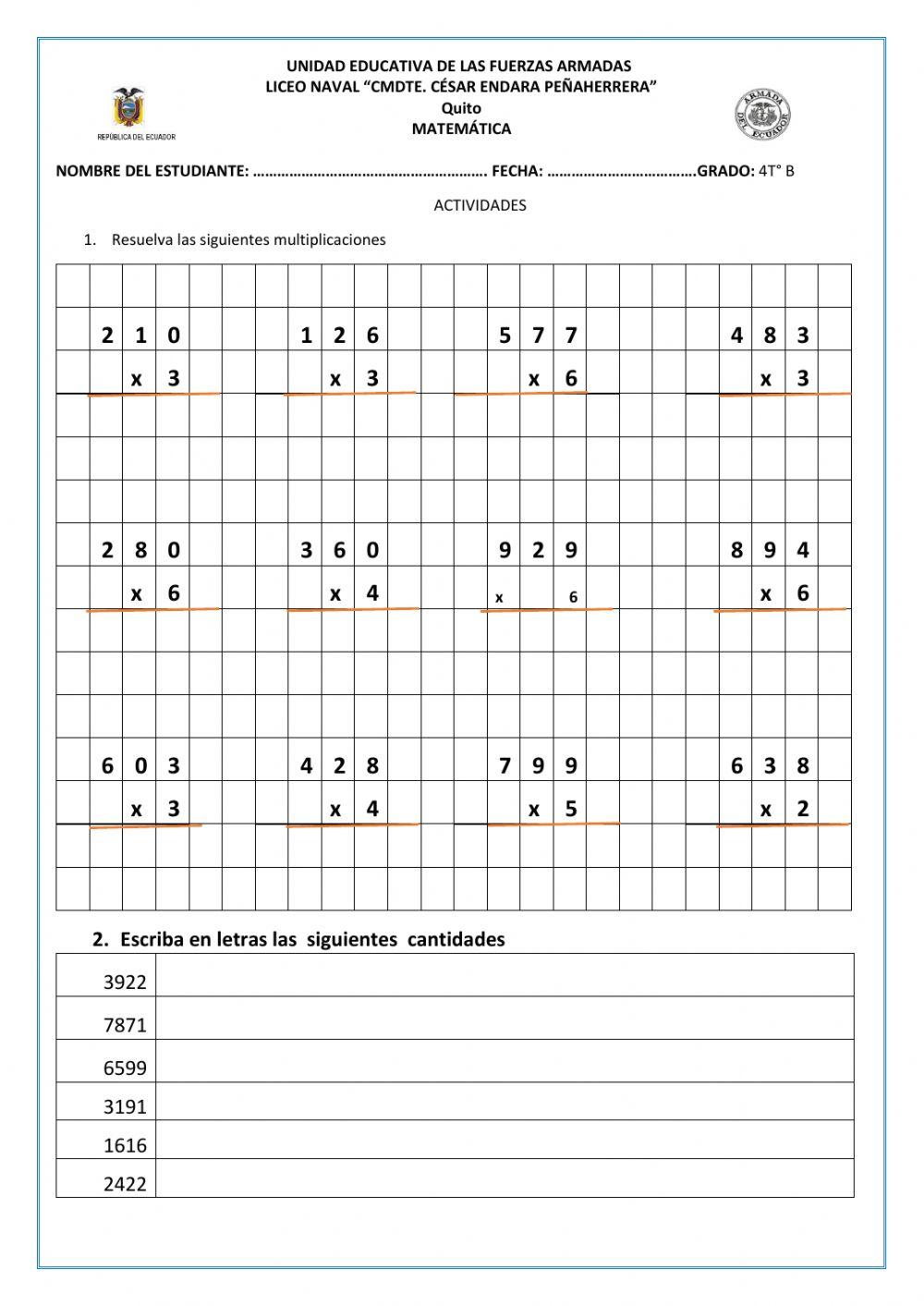 Multiplicaciones
