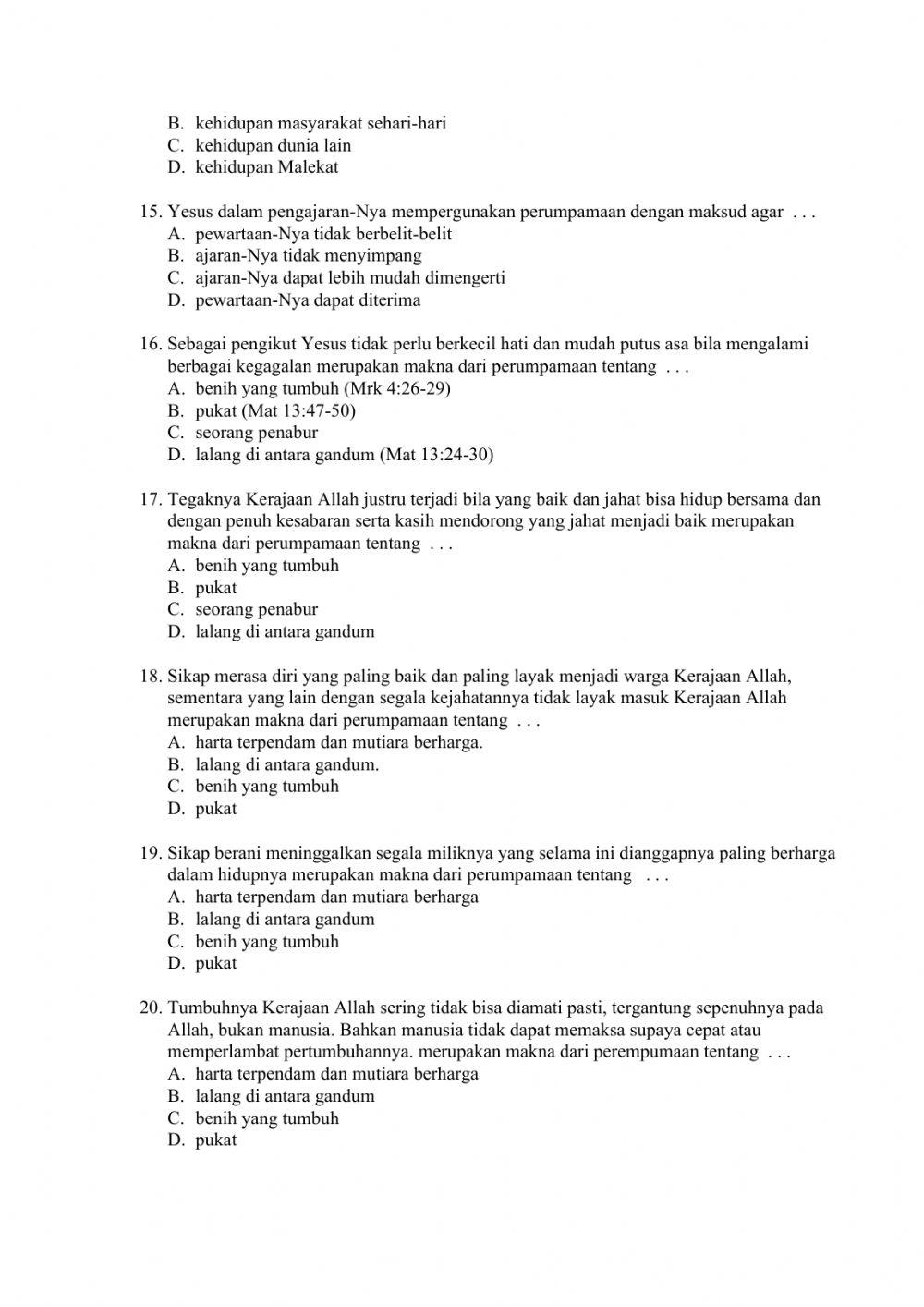 Pendidikan agama katolik